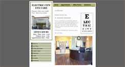 Desktop Screenshot of electriccityeyecare.com