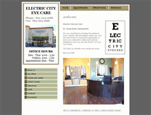 Tablet Screenshot of electriccityeyecare.com